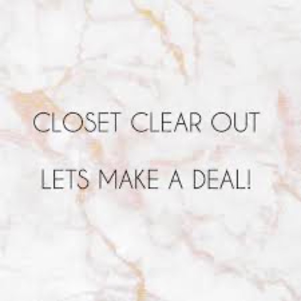 Closet clear out. Please make an offer!